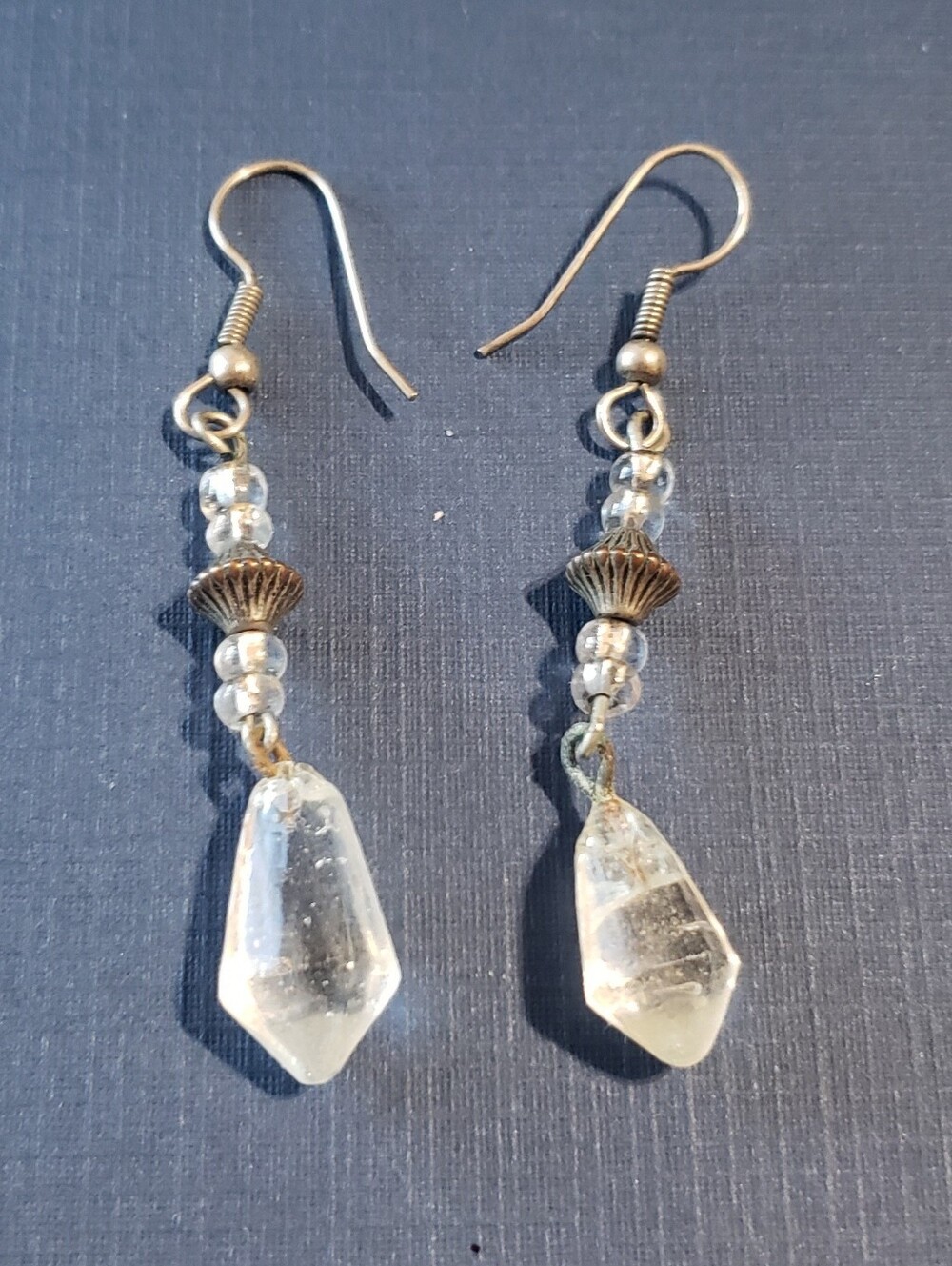 Clear Crystal Drop Dangle Earrings - Women Jewelry